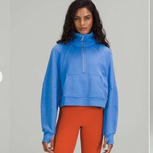 Scuba Oversized Funnel Neck Half Zip Sweater